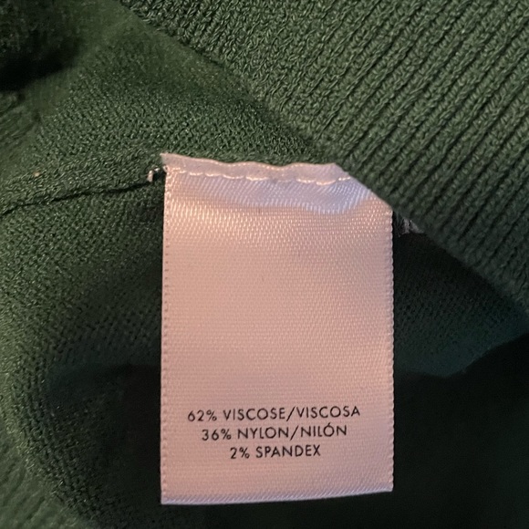 Ann Taylor Green Crew Neck Sweater with Ruffle Detail Size XS - Picture 8 of 8